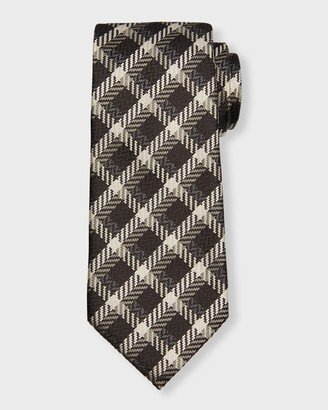 Men's Multi-Check Silk Tie