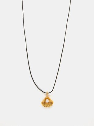 Kochyli Leather And Gold-vermeil Necklace