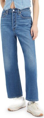 Ribcage High Waist Ankle Straight Leg Jeans