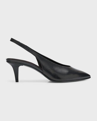 Rebecca Leather Slingback Pumps-AA