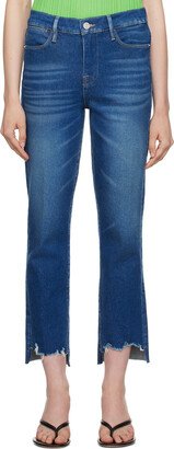 Blue 'Le High Straight' Jeans