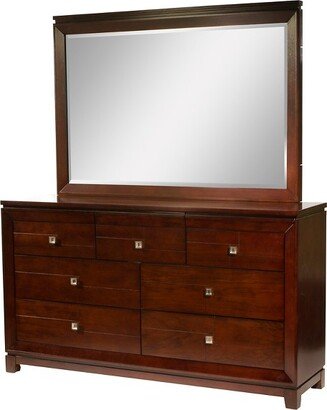 Easton Dresser and Mirror Cherry