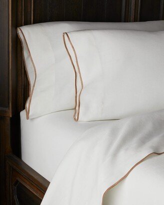 Tyne Linen White Queen Sheet Set