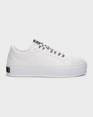 Men's Leather Low-Top Sneakers