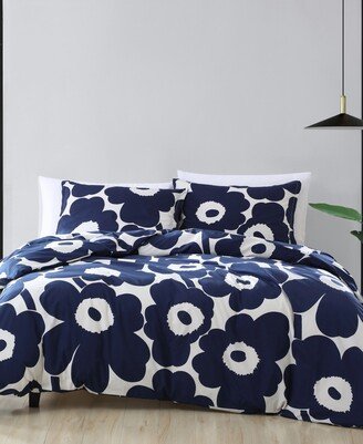 Unikko Cotton Reversible 3 Piece Comforter Set, King