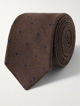 8cm Polka-Dot Wool and Silk-Blend Tie