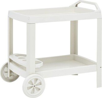 Beverage Cart White 27.2x20.9x28.3 Plastic