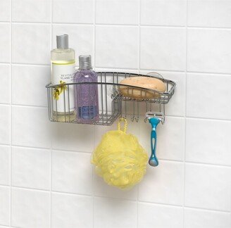 Contempo Suction Shower Basket with Hooks