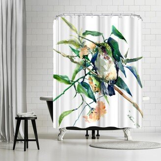 71 x 74 Shower Curtain, Hummingbird Suren by Suren Nersisyan