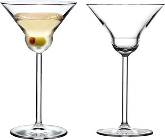 Vintage-Like Martini Glasses, Set of 2