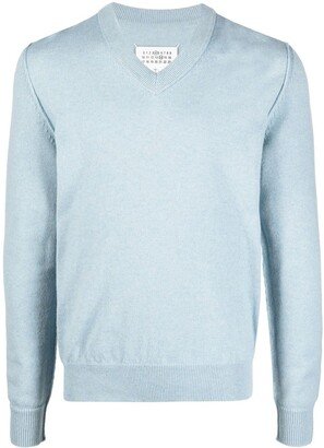 V-neck cashmere jumper-BR