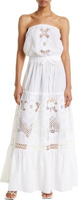 Sterling Embroidered Cotton Cover-Up Maxi Dress