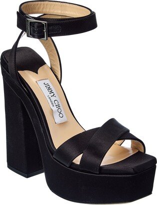 Gaia 140 Satin Platform Sandal-AC