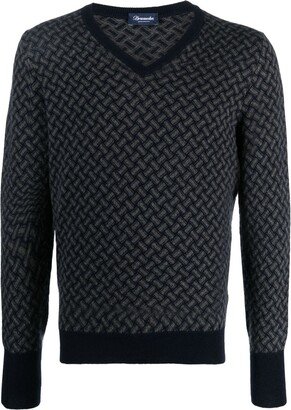 Biscottino V-neck cashmere jumper-AC