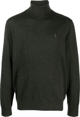 Polo Pony-motif roll-neck jumper