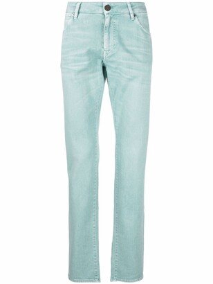 PT Torino Low-Rise Straight-Leg Trousers