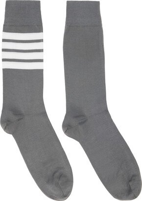 Gray 4-Bar Socks