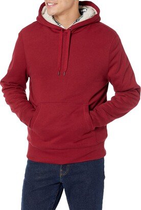 Men's Sherpa-Lined Pullover Hoodie Sweatshirt