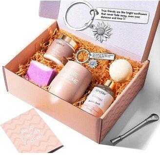 Lovery Best Friend Handmade Spa Gift Set, Friendship Birthday Gifts With Tumbler