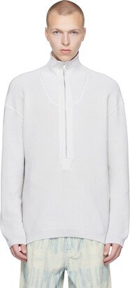 Off-White Half-Zip Sweater-AA