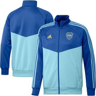 Men's Blue Boca Juniors Dna Raglan Full-Zip Track Jacket