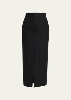 ARMARIUM Lula Virgin Wool Midi Skirt-AA