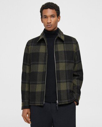 Wyatt Zip Jacket in Wool Blend Mélange