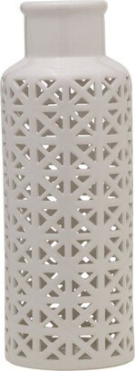 15 Diamond Pierced Ceramic Vase