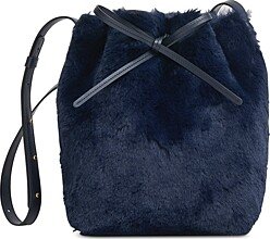 Faux Fur Mini Bucket Bag