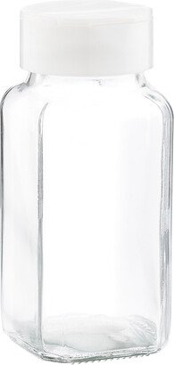 6 oz Glass Shaker w/ Butterfly Lid White