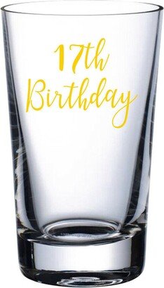 17Th Birthday - Vinyl Sticker Decal Transfer Label For Glasses, Mugs, Gift Bags. Happy Birthday, Celebrate, Party. Teenager