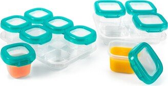 12-Pc. Plastic Freezer Food Storage Container Set with Tray