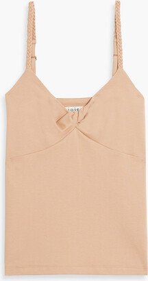 Mesa twist-front cotton-jersey camisole