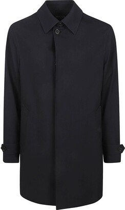 Concealed Front-Fastened Long Sleeved Coat