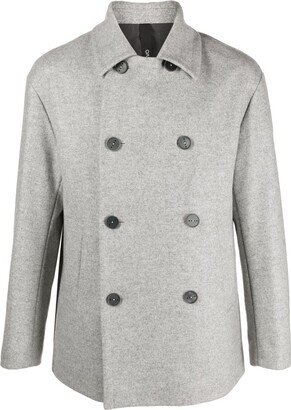 Double-Breast Notched-Lapels Coat