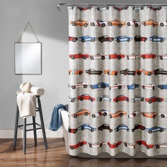 72x72 Kids' Race Cars Shower Curtain