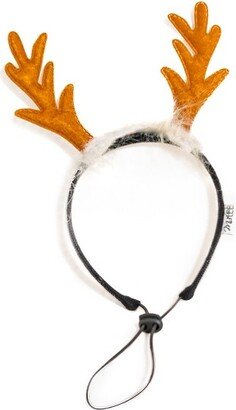 Midlee Furry Antlers Dog Headband