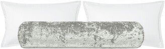 Pre-Order The Bolster Lavish Velvet // Platinum | Silver Velvet Bolster Pillow Bed Decor