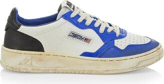 01 Leather Low-Top Sneakers