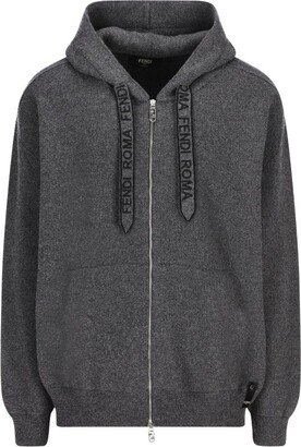 Drawstring Hooded Cardigan