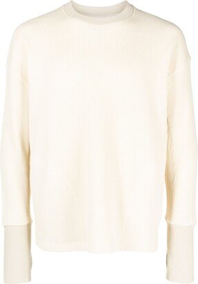 Waffle Crew knit jumper