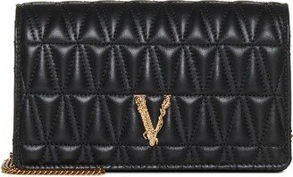 Virtus Quilted Chain-Linked Crossbody Bag