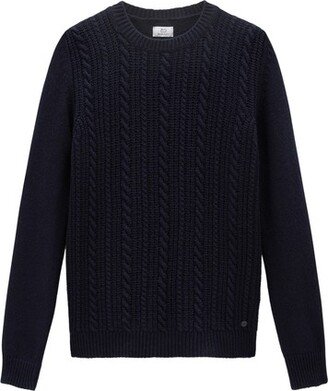 Crewneck Sweater in Wool Blend