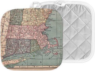 Massachusetts Map Hot Pad - Pot Holder Kitchen Airbnb