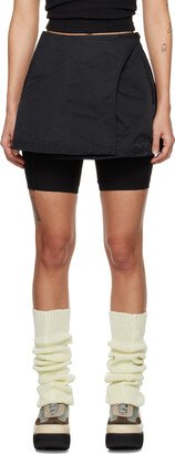 OPEN YY Black Layered Skort