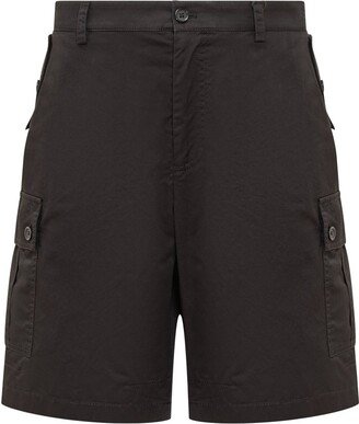 Brand Plate Stretch Cargo Shorts