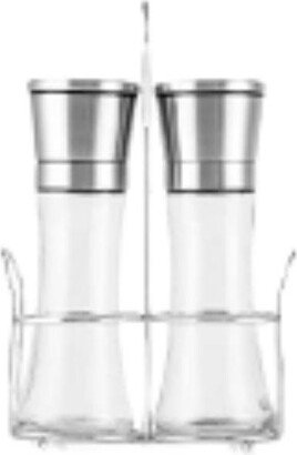 Salt and Pepper Grinder with Adjustable Coarseness Options and Portable Holder