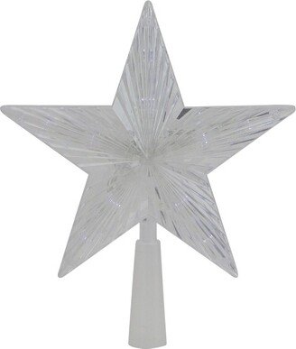 Northlight 8 Pre-Lit Clear Crystal Star Christmas Tree Topper - Clear LED Lights