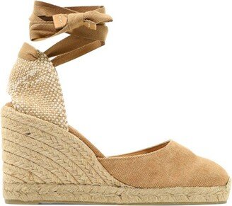 Round Toe Tie-Fastened Espadrilles-AD