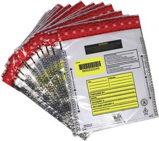 Nadex Coins™ Tamper-Evident 9-Inch x 12-Inch Clear FRAUDSTOPPER™ Bank Deposit Bags (100 Pack)